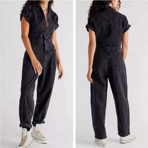 NWOT We The Free People Black Denim Coverall Jayde
Jumpsuit Size S
